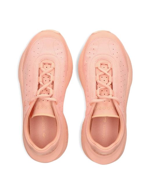 Lacoste Pink Neo Run Perforated Sneakers