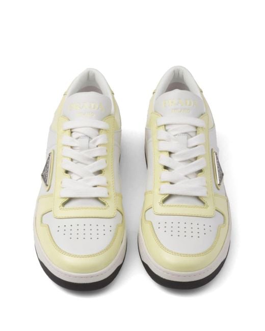 Prada Downtown Low-top Sneakers in het White