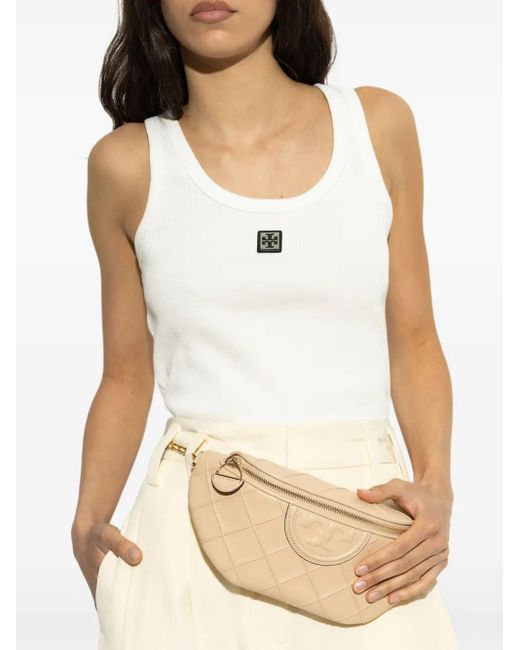 Tory Burch Natural Fleming Soft Belt Bag