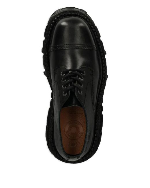 New Rock Black 60Mm Lace-Up Platform Shoes