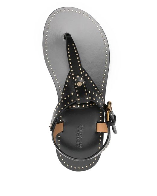 【関税込み】Joony Ge Sandals - Isabel Marant - Leather - Bla Isabel Marant Joony Sandals in Black – Hampden Clothing