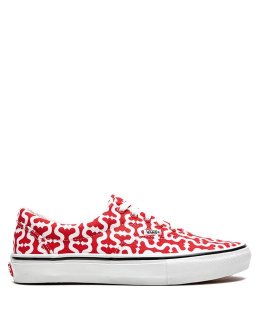 Vans Red X Supreme Skate Era "Monogram S