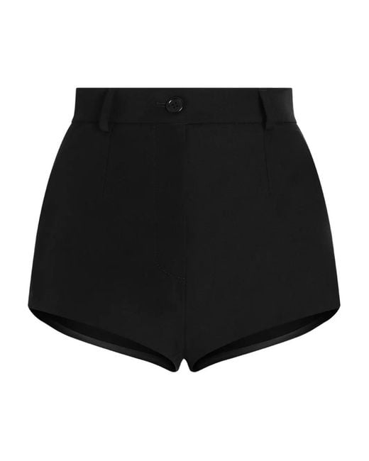 Dolce & Gabbana Black Button Shorts
