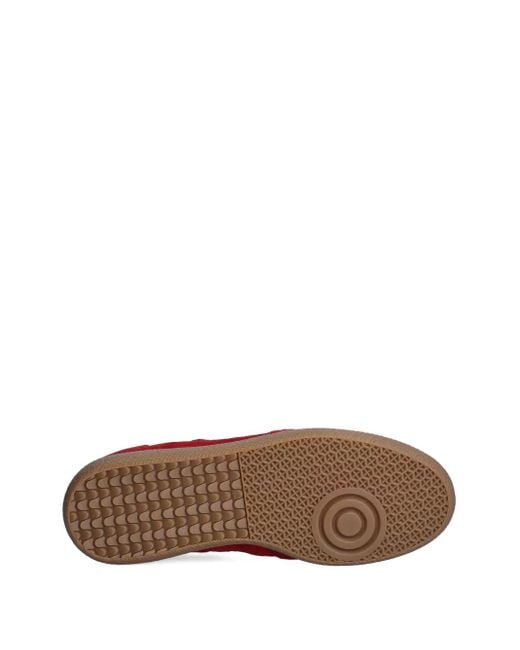 Alohas Red Suede Panelled Sneakers