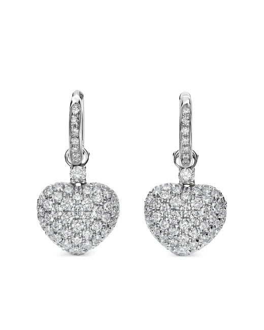 Leo Pizzo White 18K Amore Diamond Earrings