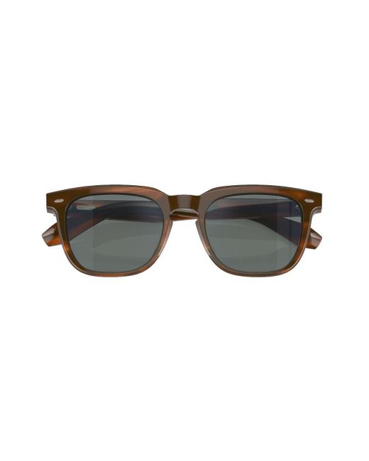 Oliver Peoples Gray N.06 Square-frame Sunglasses