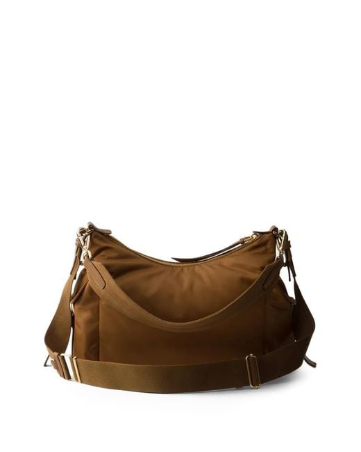 Prada Brown Large Explore Pocket Shoulder Bag