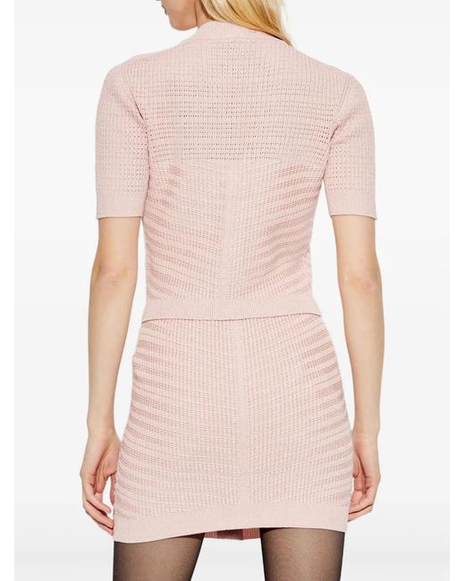 Balmain Pink Knitted Top
