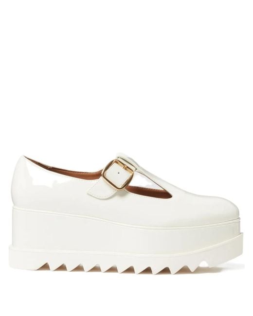 Zapatos de tacón con cierre de hebilla Stella McCartney de color White