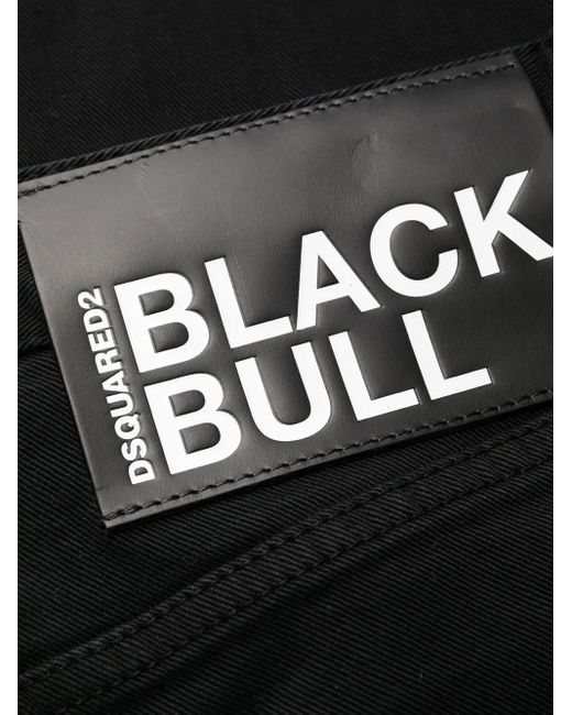 DSquared² Black Mid-Rise Cropped Jeans