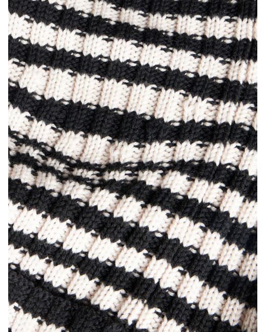 Etro Black Striped Wool Cardigan