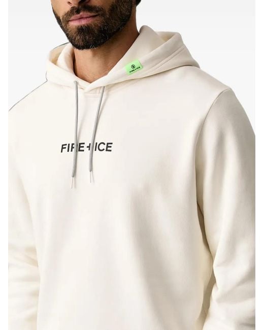 Bogner Fire + Ice White Covell Logo-Print Hoodie for men