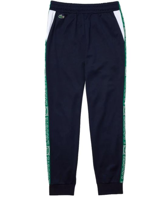 Lacoste Blue Logo-Tape Track Pants for men