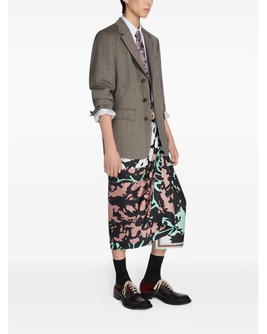 Dries Van Noten Gray Wool Blazer for men