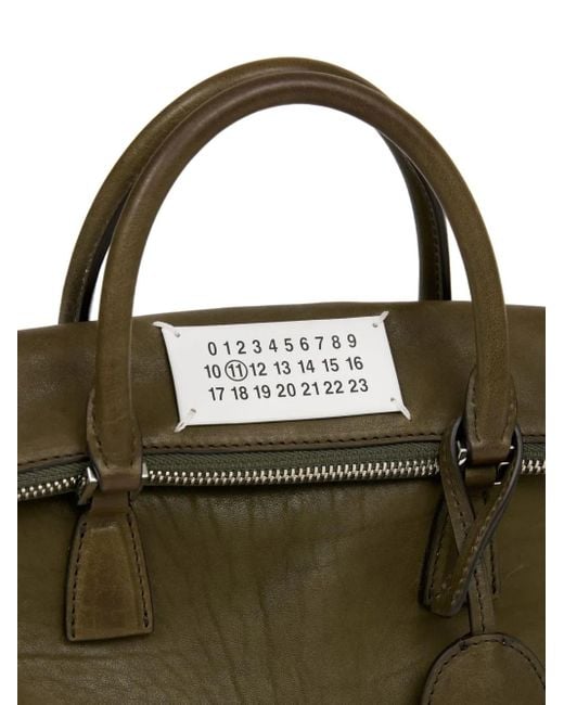 Borsa A Spalla Con Placca Logo di Maison Margiela in Green