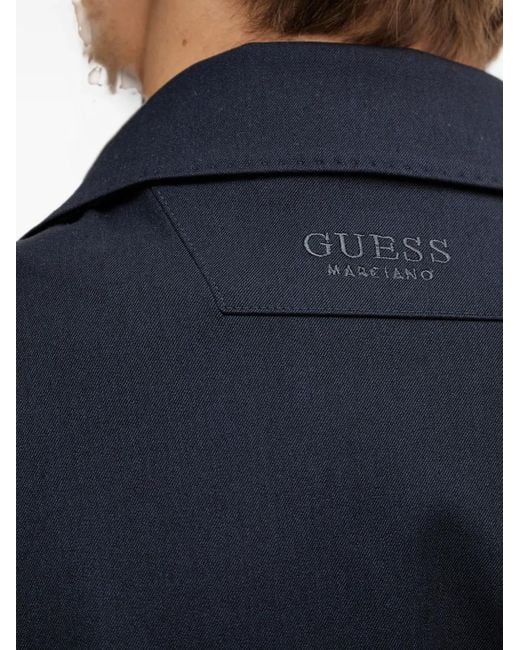 Guess Black Zip-Up Tailored Jacket for men