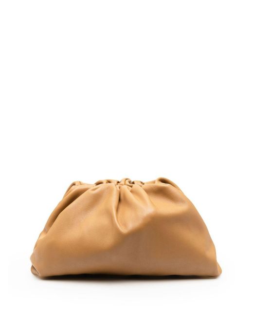 Bottega Veneta Natural Pouch Leather Clutch Bag