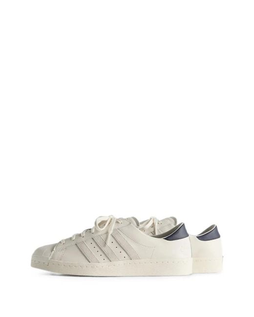 Adidas White X Kith X Lionel Messi Superstar Shell-Toe Sneakers for men