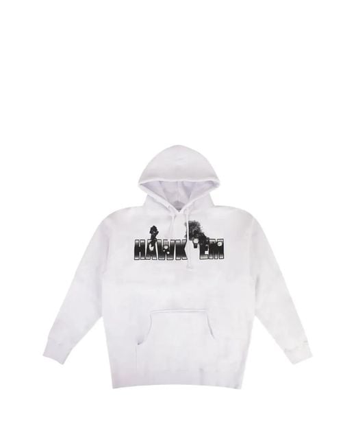 Vlone(GOAT) White Graphic-Print Hoodie for men