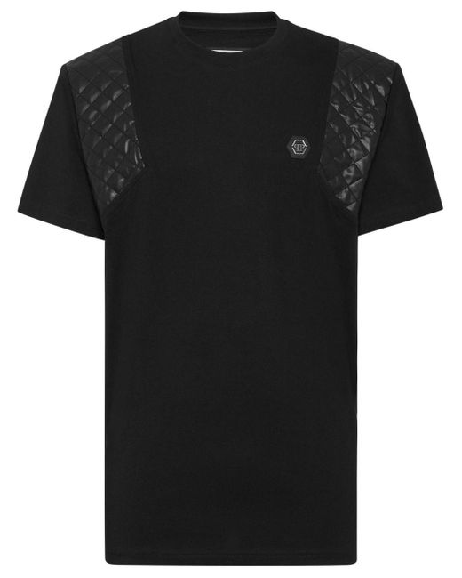 Philipp Plein T-Shirt mit Logo-Schild in Black für Herren