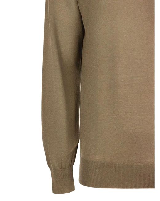 Kangra Brown High-Neck Sweater for men