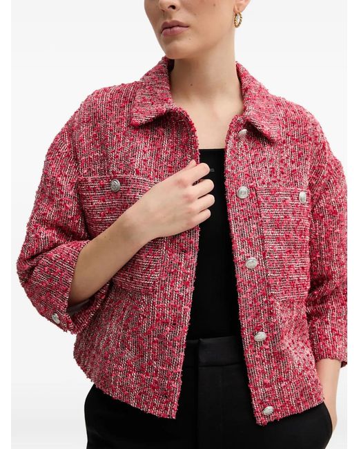 Mos Mosh Red Button Weave Jacket