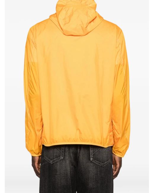 Moncler Yellow Terche Hooded Logo Jacket for men