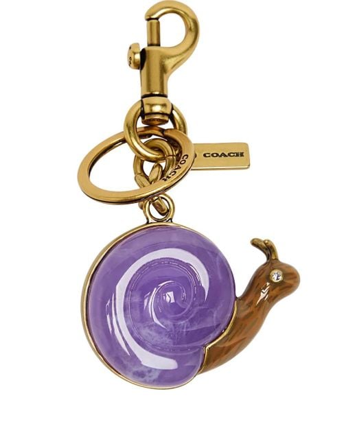 Petit Porte-Clés À Design D'Escargot COACH en coloris Purple