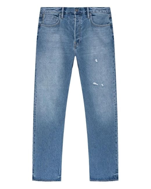 AllSaints Blue Distressed-Effect Jeans for men