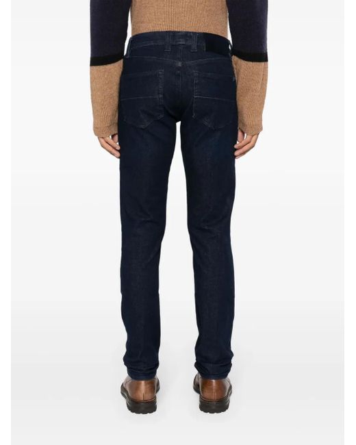Sartoria Tramarossa Blue Leonardo Mid-Rise Straight-Leg Jeans for men