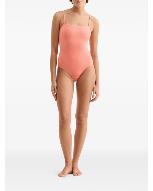 Eres Pink Aquarelle Square-Neck Tank Swimsuit