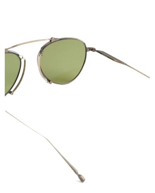 Matsuda Green Round-Frame Sunglasses for men
