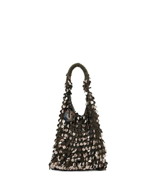 J.W. Anderson Black Sequin-Embellished Shoulder Bag