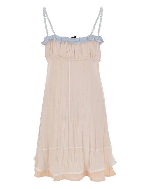 Jil Sander Natural Silk Mini Dress