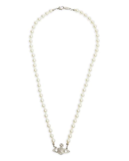 Collana Bas Relief Mini di Vivienne Westwood in White