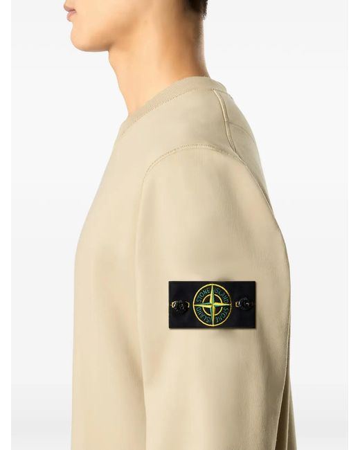 Sweat À Patch Logo Stone Island pour homme en coloris Natural