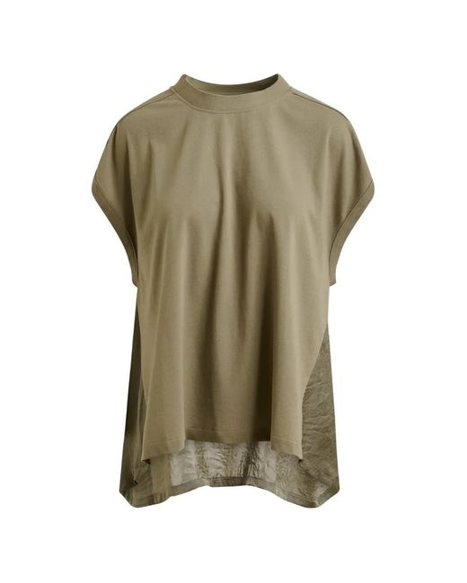 Essentiel Antwerp Green Jabana High-Low T-Shirt