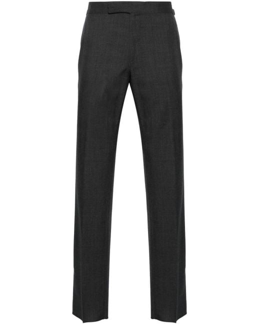 Pantaloni sartoriali a vita media di Tom Ford in Black da Uomo