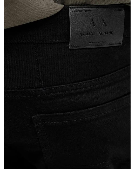 ARMANI EXCHANGE Black Skinny Jeans for men
