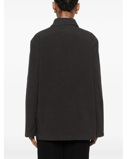 The Row Black Baeza Concealed-Fastening Jacket