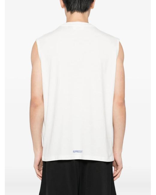 Represent White Competition Department Tank Top for men