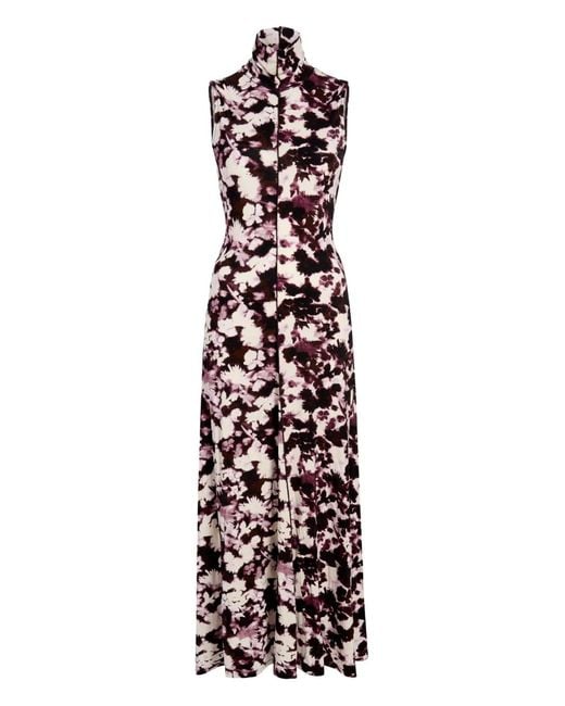 Proenza Schouler White Valentina Kleid mit Stehkragen