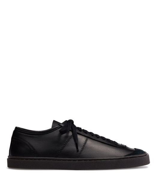 Lemaire Black Linoleum Lace-up Sneakers