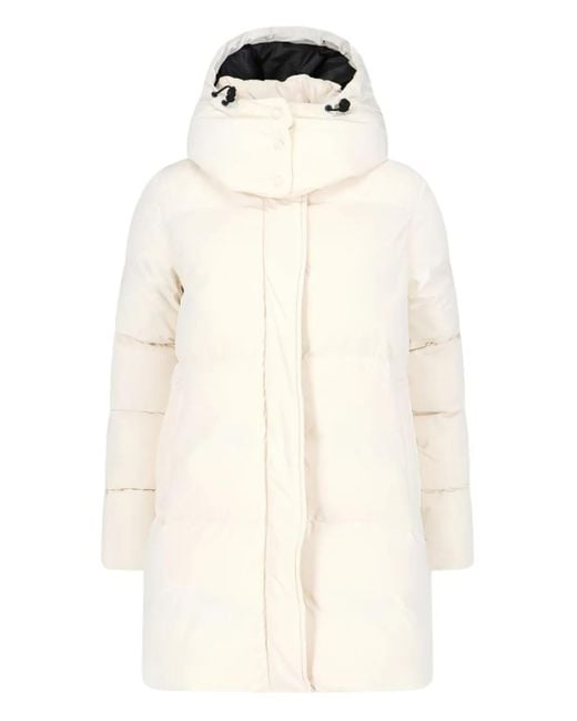 Aspesi Natural Hooded Down-Padded Coat
