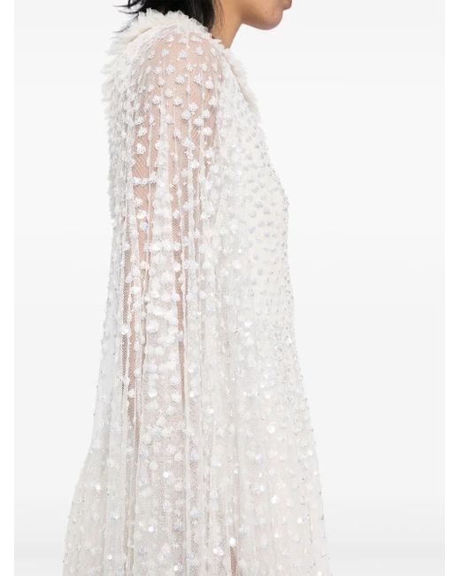 Needle & Thread ワンショルダー ドレス White