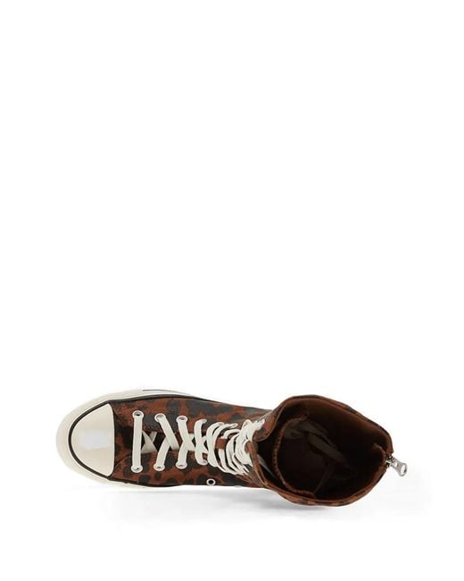Converse Brown Chuck Taylor All Star Xx-Hi Leopard-Print Sneakers