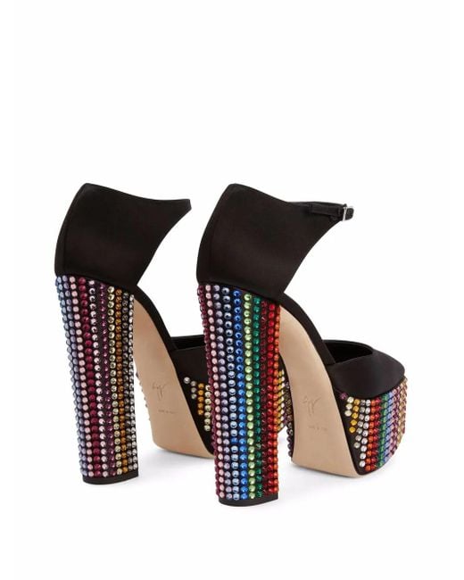 Giuseppe Zanotti Black Bebe Strass
