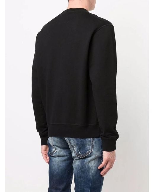 DSquared² Sweater Met Logoprint in het Black voor heren