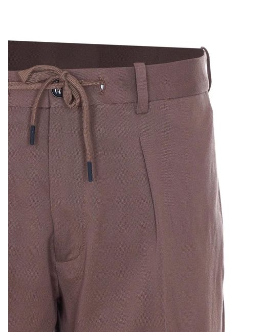 Circolo 1901 Purple Drawstring Waist Trousers for men