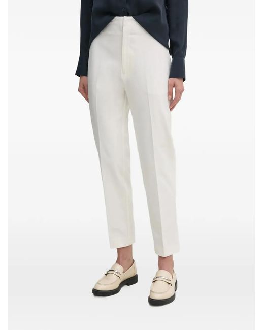 Mos Mosh White Cropped Tailored Trousers
